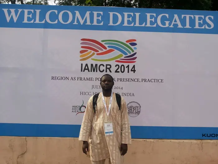 At the IAMCR Conference in India in 2014