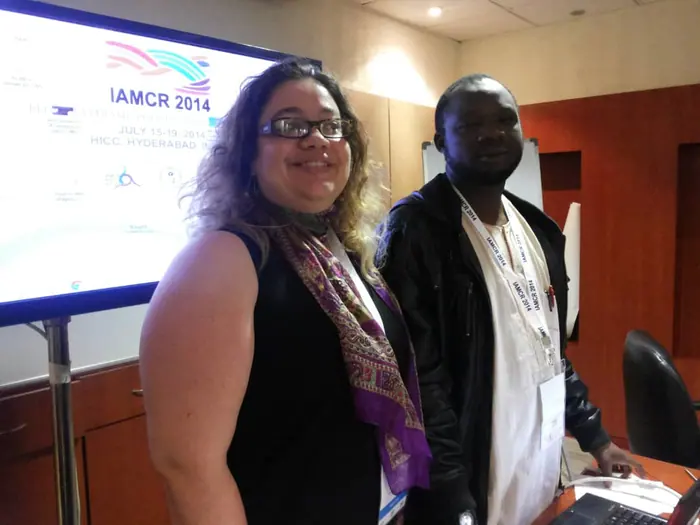 At the IAMCR Conference in India in 2014