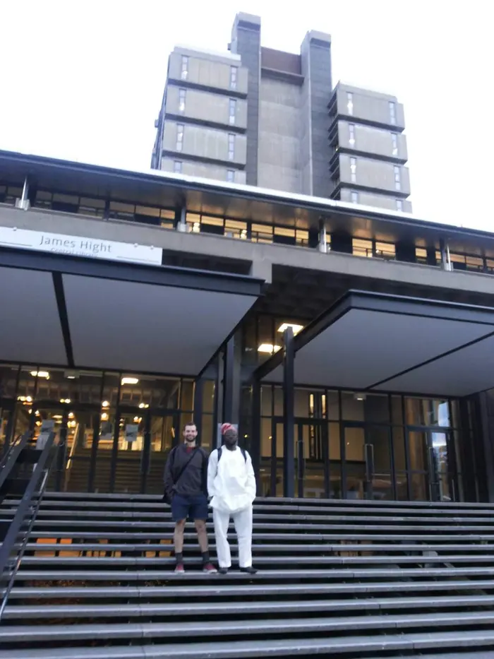 After a workshop at the library complex, University of Canterbury, New Zealand